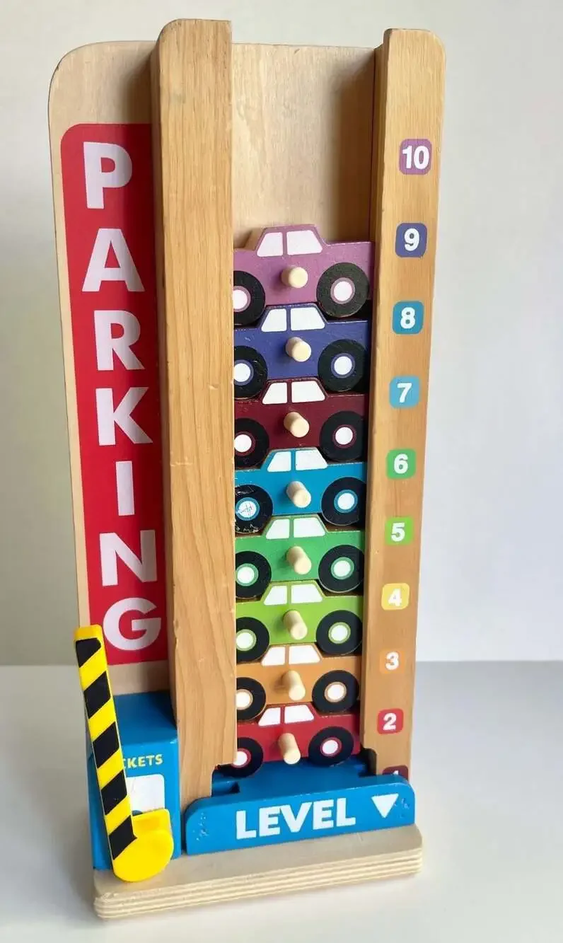 Melissa & Doug Stack & Count Parking Garage